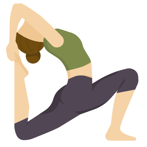 woman yoga stretching