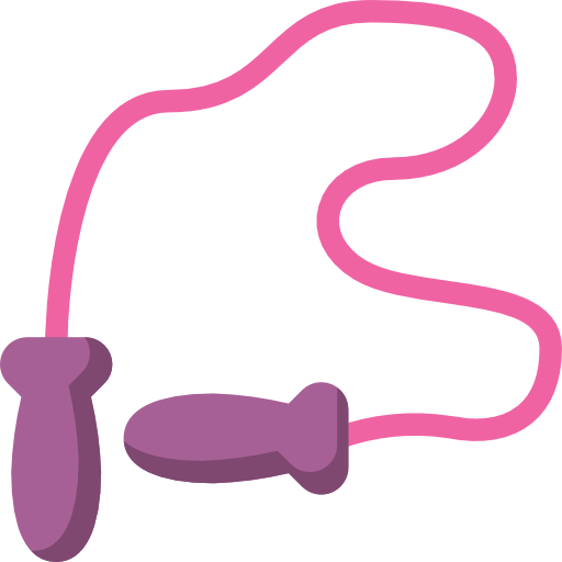 a pink jump -rope