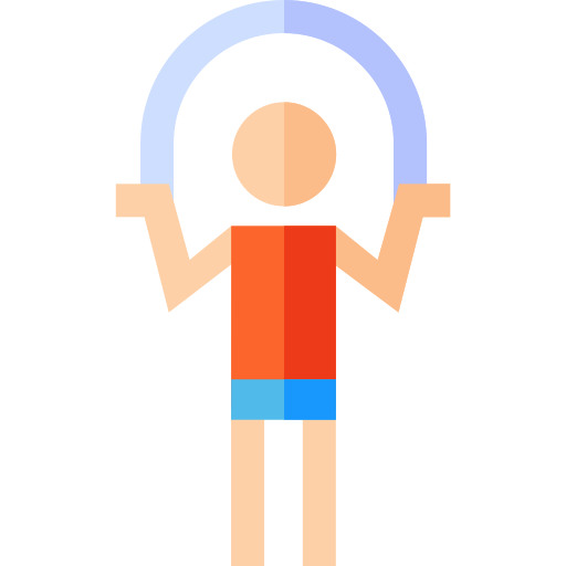 person with jump rope