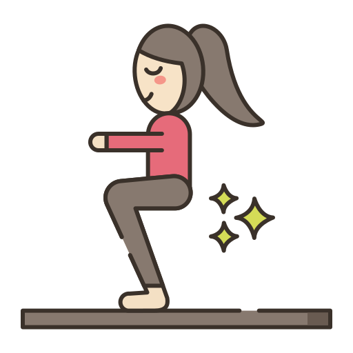 woman doing squats